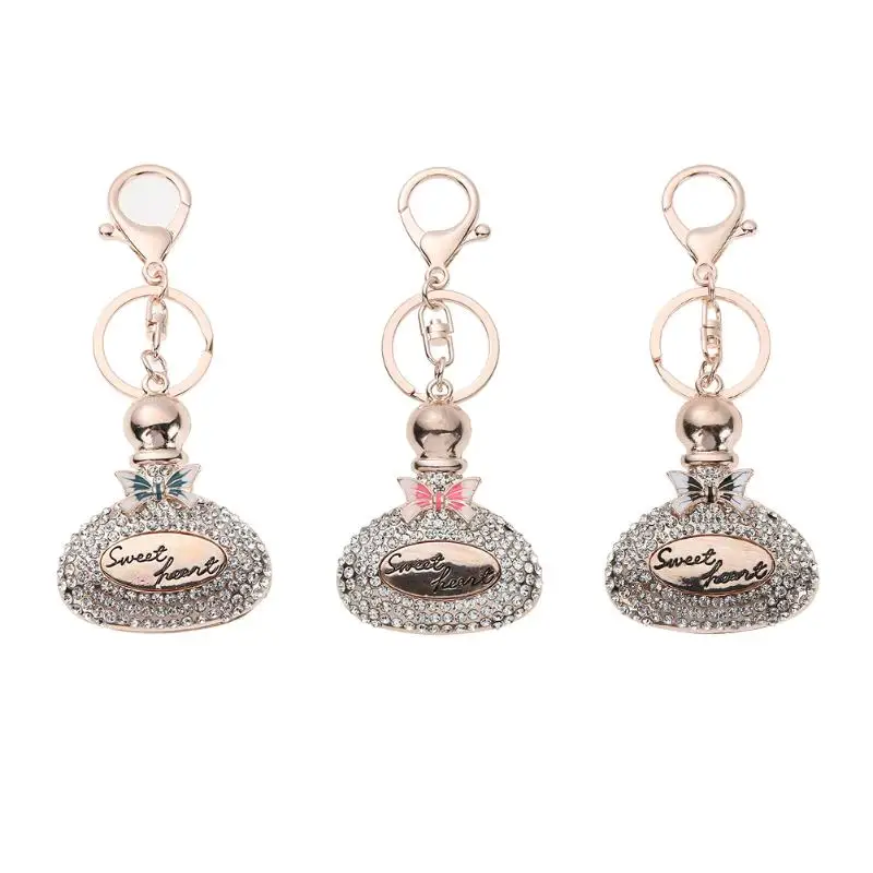 Buy Charm Perfume Bottle Key chain Crystal keyring Key