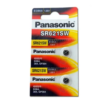 

50Pcs/Lot SR621SW Silver Oxide Button Cell Batteries for Panasonic AG1 364 164 D364 L621 1.55v Watch Coin Battery