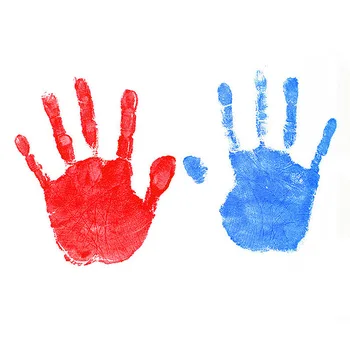 

Newborn Souvenir Baby Care Imprint hand casting kit inkless ink Non-Toxic baby handprint footprint pad Infant baby toys Gifts