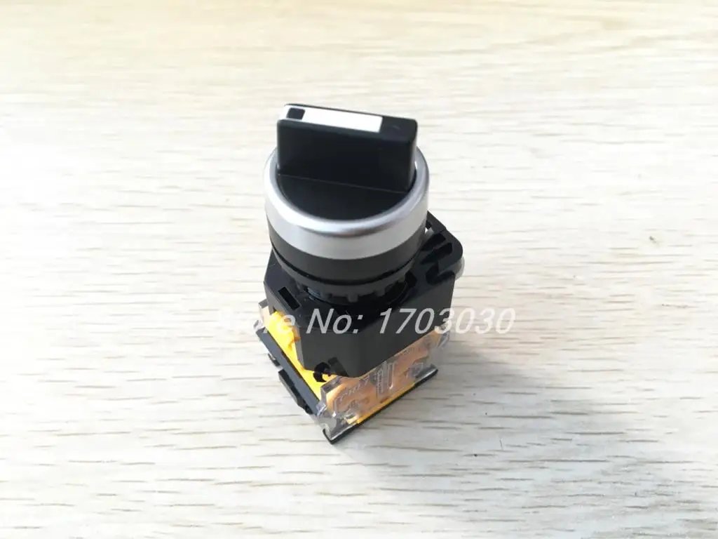 

AC 380V 10A 22mm Threaded NO NC 3 Position Rotary Selector Push Button Switch