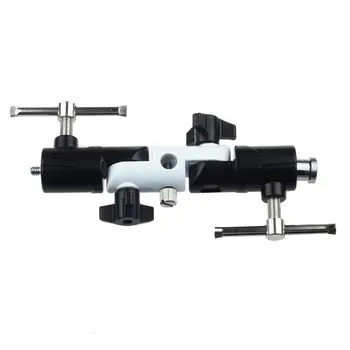 

3-section Flash Shoe Swivel Umbrella Holder Light Stand 2-adapter Bracket U-type