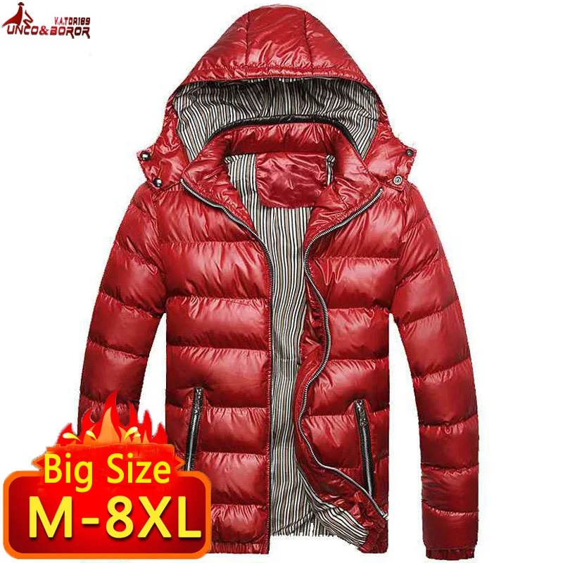 New Winter Jacket men 6XL 7XL 8XL Casual Mens Jackets And Coats Outwear cotton padded Parka Men windbreaker hooded Male Clothes New Winter Jacket men 6XL 7XL 8XL Casual Mens Jackets And Coats Outwear cotton padded Parka Men windbreaker hooded Male Clothes