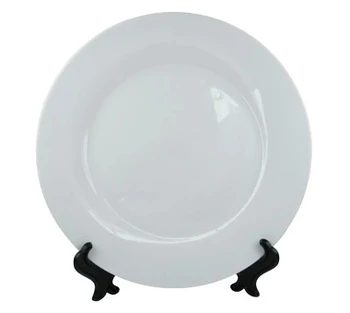 

Cheap High quality coating 8" Sublimation Ceramic Blank Plate White No Picture Each Plate with Individual Stand 100pcs NO.P802
