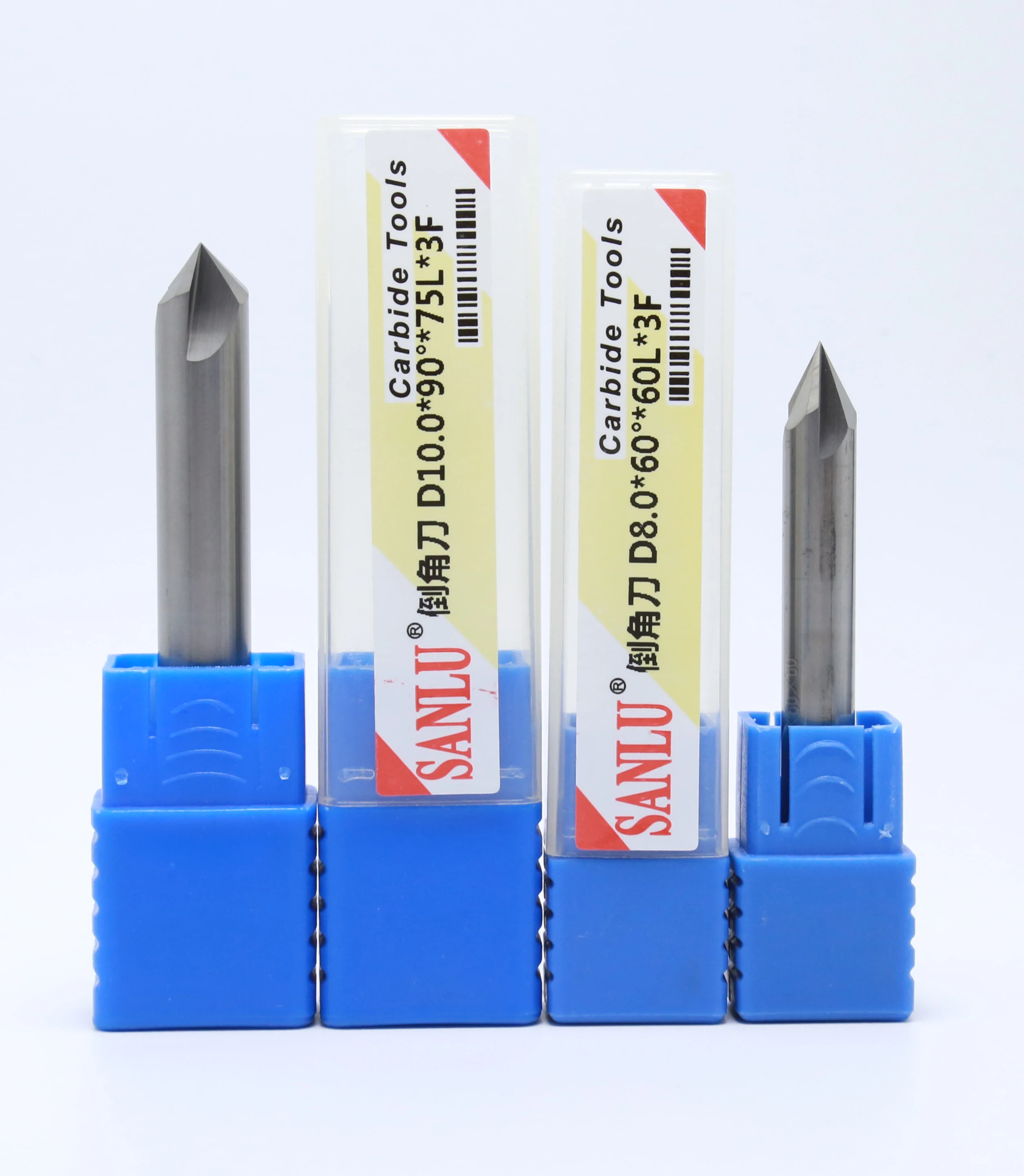 

3pcs tungsten steel milling cutter coated with 3-12MM alloy 3060 degrees unilateral chamfering cutter