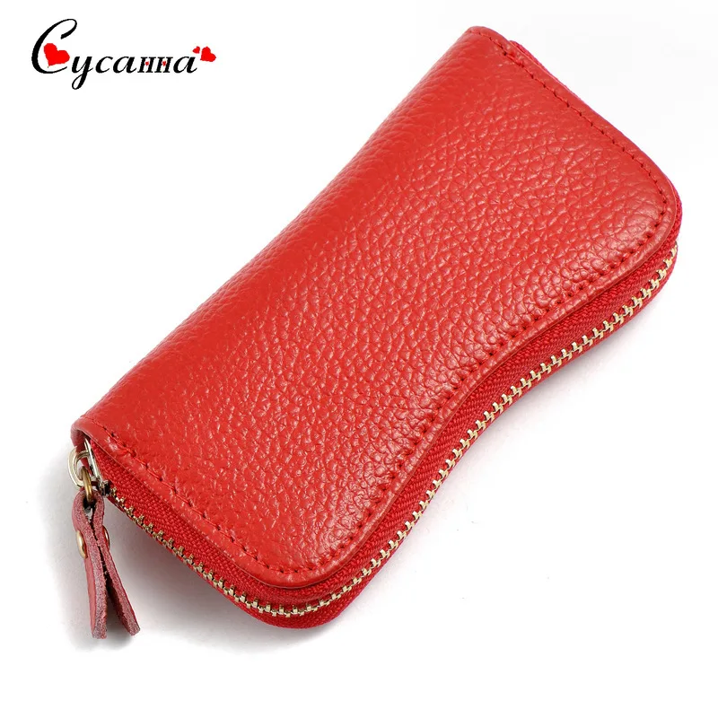 

Women/men Genuine Leather Keychain Auto Key Holder Organizer Pouch Cow Split Car Key Bag Wallet Housekeeper Key Case Mini Bag