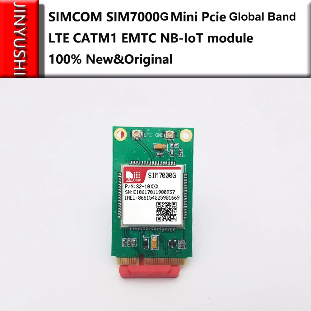 SIMCOM SIM7000G Mini pcie 375kbps LTE CATM1 EMTC NB IoT Глобальный диапазон для SIM7000A и SIM7000E