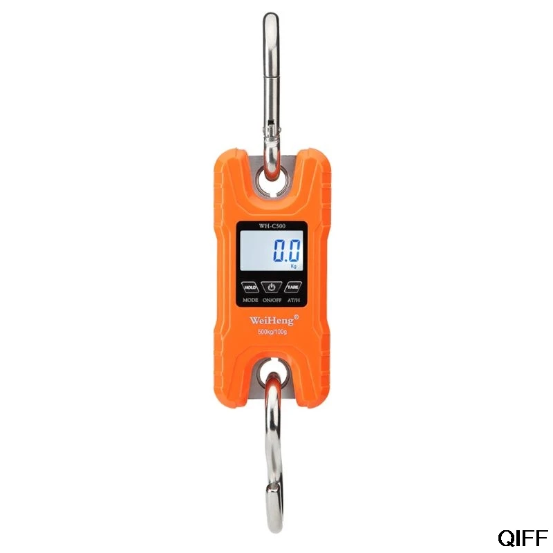 9FF600174-O Мини кран весы сверхмощный Цифровой Висячие весы ЖК-дисплей с подсветкой для дома фермерский рынок Рыбалка Охота 3 июля - Цвет: 9FF600174-O
