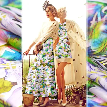 

New silk organza fabric jumpsuit Unending silk organza satin fabric shirt silk fabric wholesale high quality silk cloth