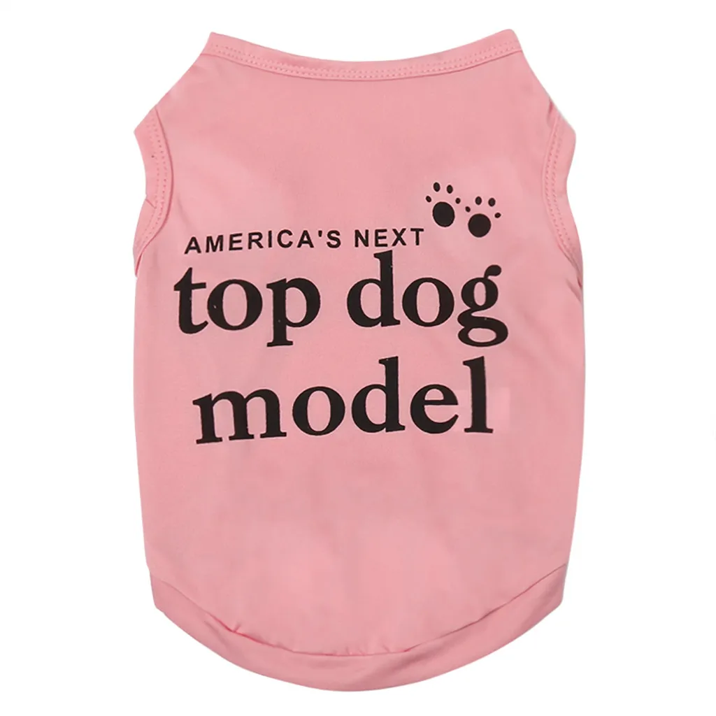 

Fashion Pet Vest Summer Breathable Comfortable Text Pattern Dog Cat Clothing NEW ARRIVED #20190716