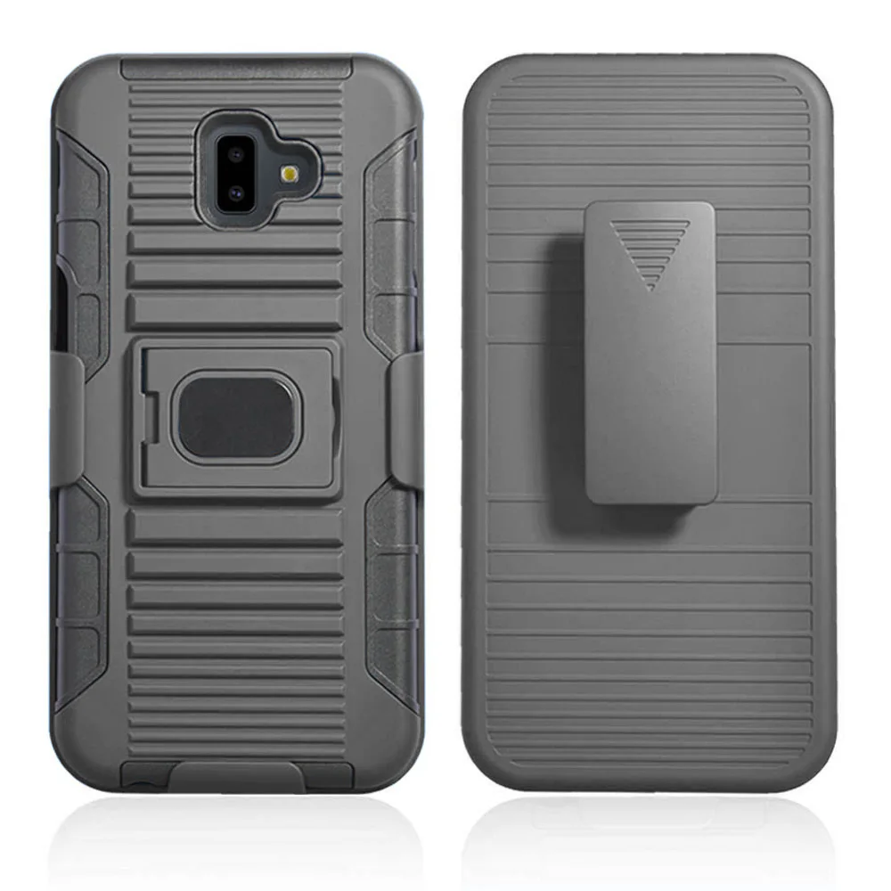 

For Samsung Galaxy J6 Plus J610 J610F Case Heavy Duty Magnetic Ring Stand Rugged Case Anti Drop Belt Clip Swivel Holster Cover