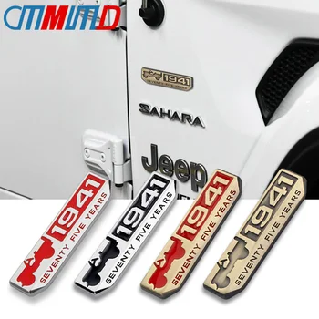 

Car Styling 3D Metal Chrome 1941 Emblem logo Sticker For Jeep Wrangler Cherokee Renegade Compass Auto Accessories