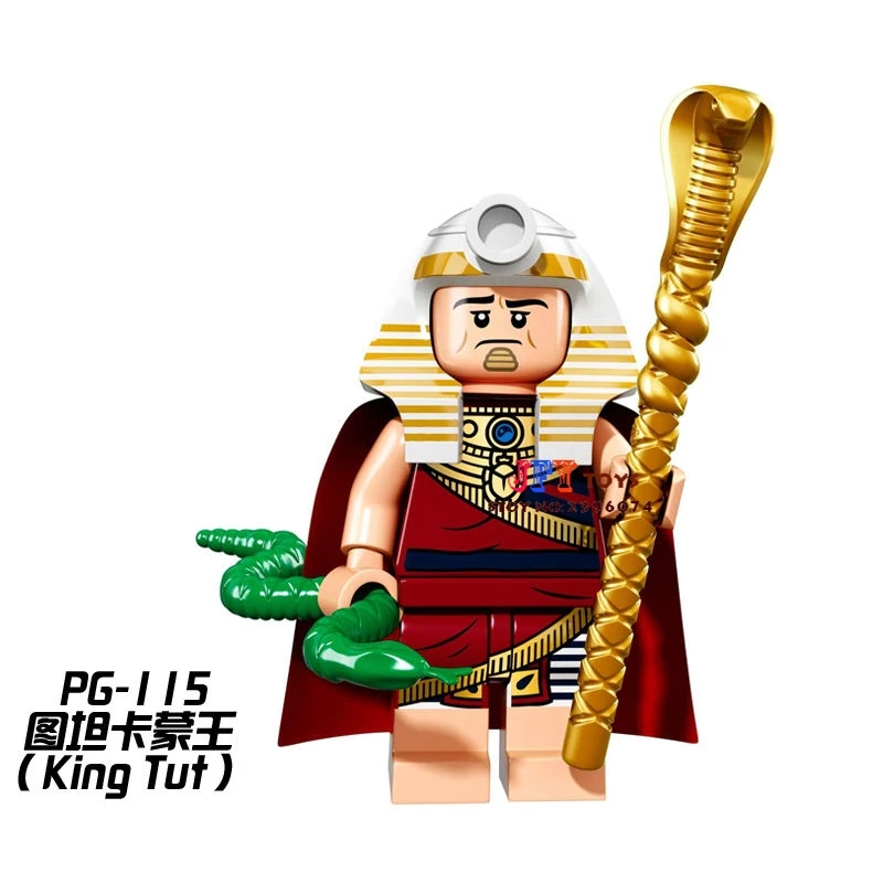 

Single Sale superhero King Tut Egypt Series building blocks model bricks toys for children brinquedos menino