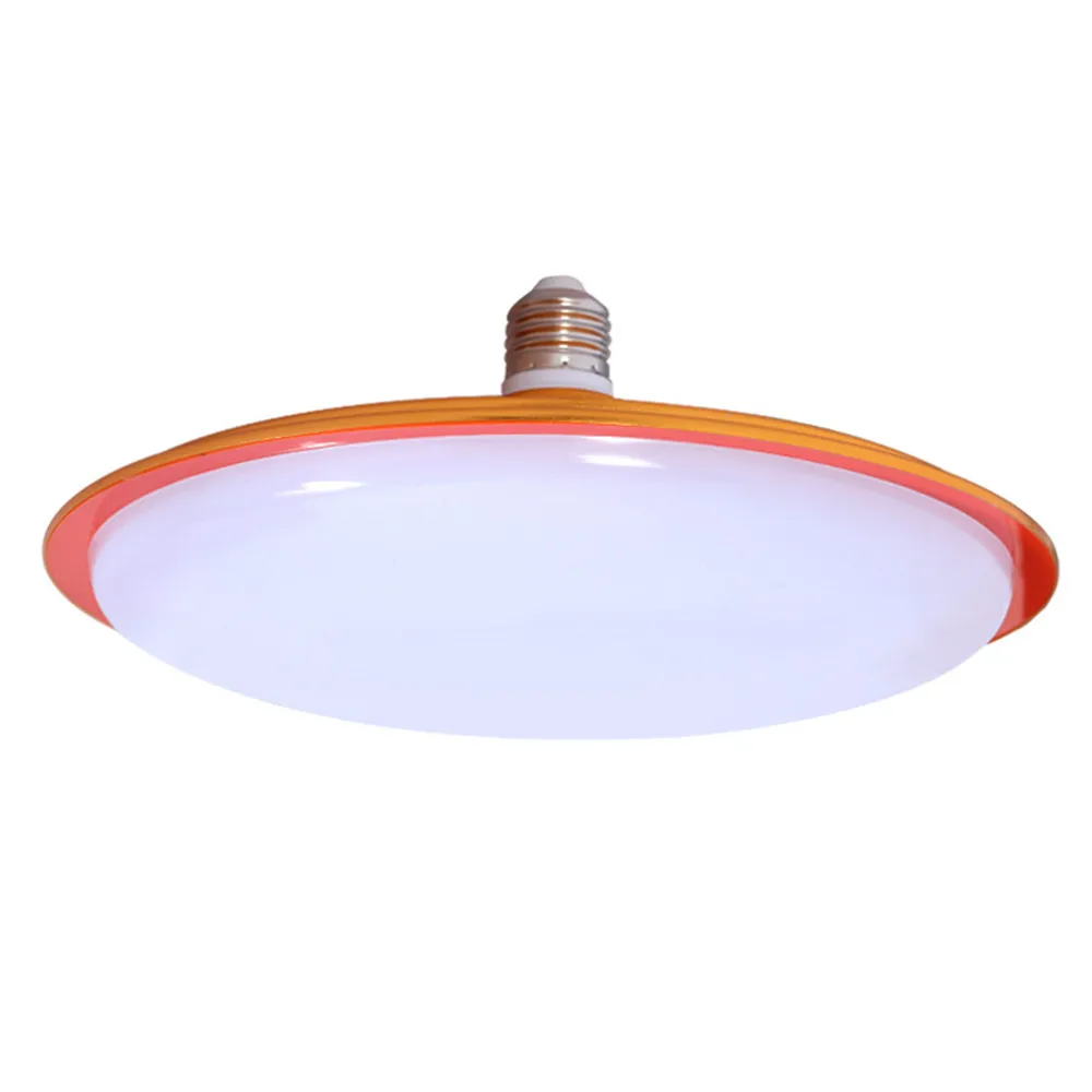 

HZFCEW E27 Aura LED Lamp 15W-70W Energy Saving Flat UFO Light Bulb for Home Lighting AC220V 6500K