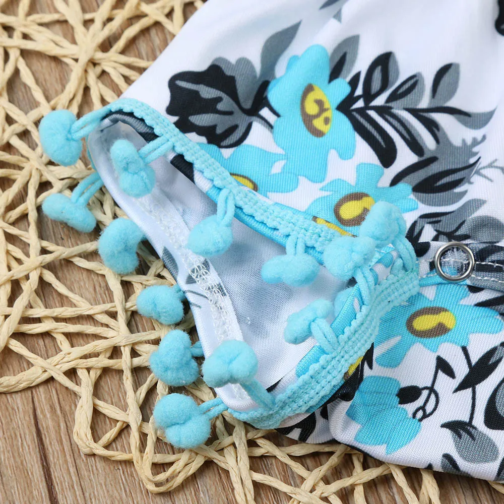 ARLONEET/Модный хлопковый комбинезон с круглым вырезом и принтом для новорожденных девочек; пляжный костюм+ повязка на голову; комплект одежды; Прямая поставка; oct1