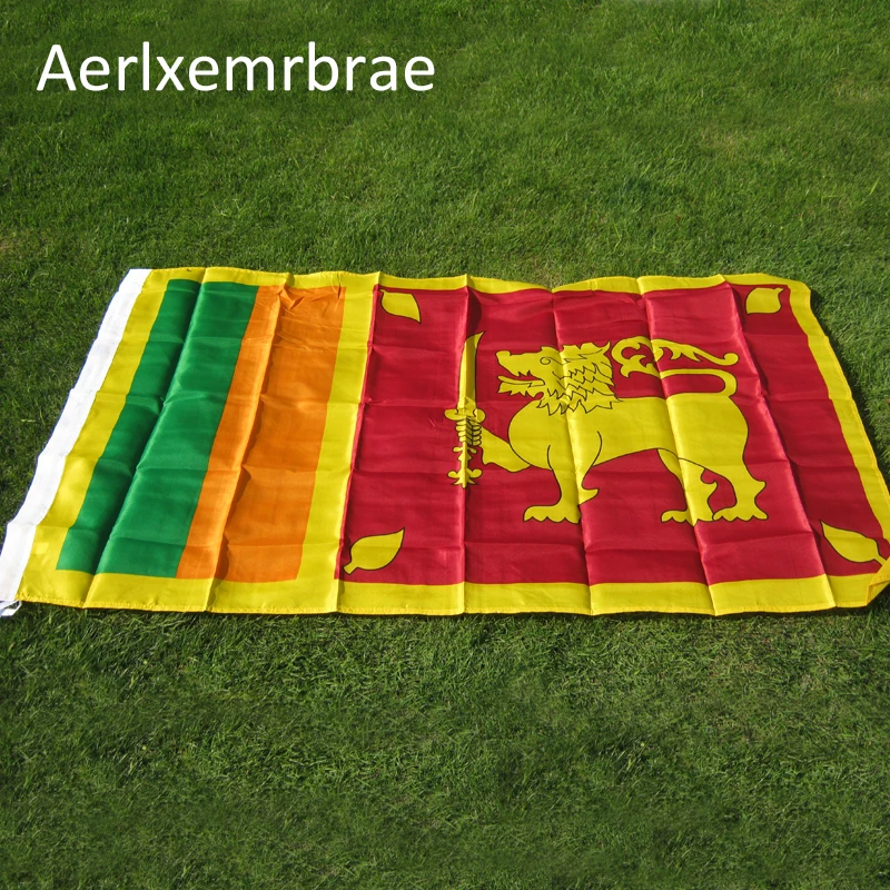 

free shipping aerlxemrbrae flag Sri Lanka flags and banners 3*5ft decoration outlast banner