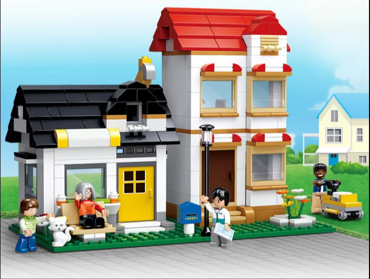 

S Model Compatible with Lego B0573 431pcs Apartment Villas Models Building Kits Blocks Toys Hobby Hobbies For Boys Girls
