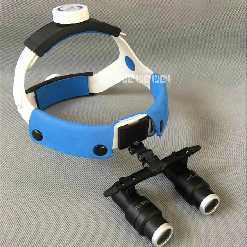 New High-quality Portable Head Wearing Microscope Adjustable Magnifying Glass 5X Lens 55-80mm Hot Selling | Инструменты