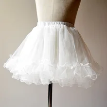 Белая многослойная Пышная юбка из тюля наивысшего качества на свадьбу для маленьких девочек; свадебные аксессуары; Нижняя юбка; юбка-пачка для маленьких девочек