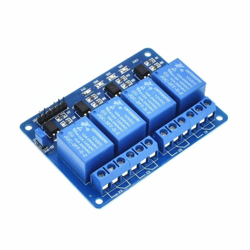 12V 4-канальный Релейный модуль для Arduino ARM PIC AVR DSP электронное реле 12V 4-канальный Релейный модуль низкий уровень срабатывает