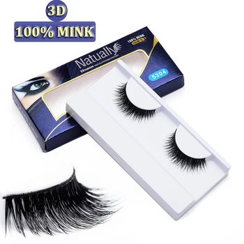 

100% Siberian Mink Fur 3D Reusable Lashes Women's Makeup False eyelashes Hand made Thick Long 3D Mink Eye lashes