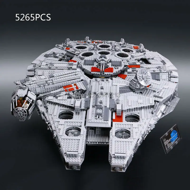 

2017 hot compatible LegoINGlys Star Wars series Building blocks millennium falcon chewbacca r2-d2 c-3po figures brick Toys gift