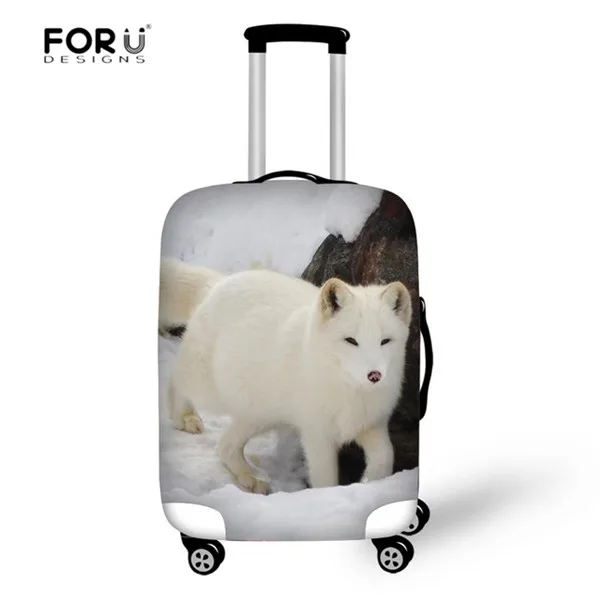 FORUDESIGNS/ милый 3D чехол для багажа с изображением лисы, Дорожный чемодан, Защитные Чехлы, эластичный толстый чехол для 18-30 дюймов, чехлы, сумка - Цвет: CJ0783