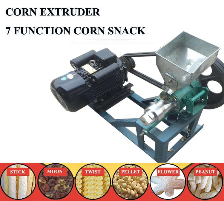 Малый бизнес использование мини муки/экструдер для кукурузы машина кукурузы слоеного экструдера муки/экструдер для кукурузы