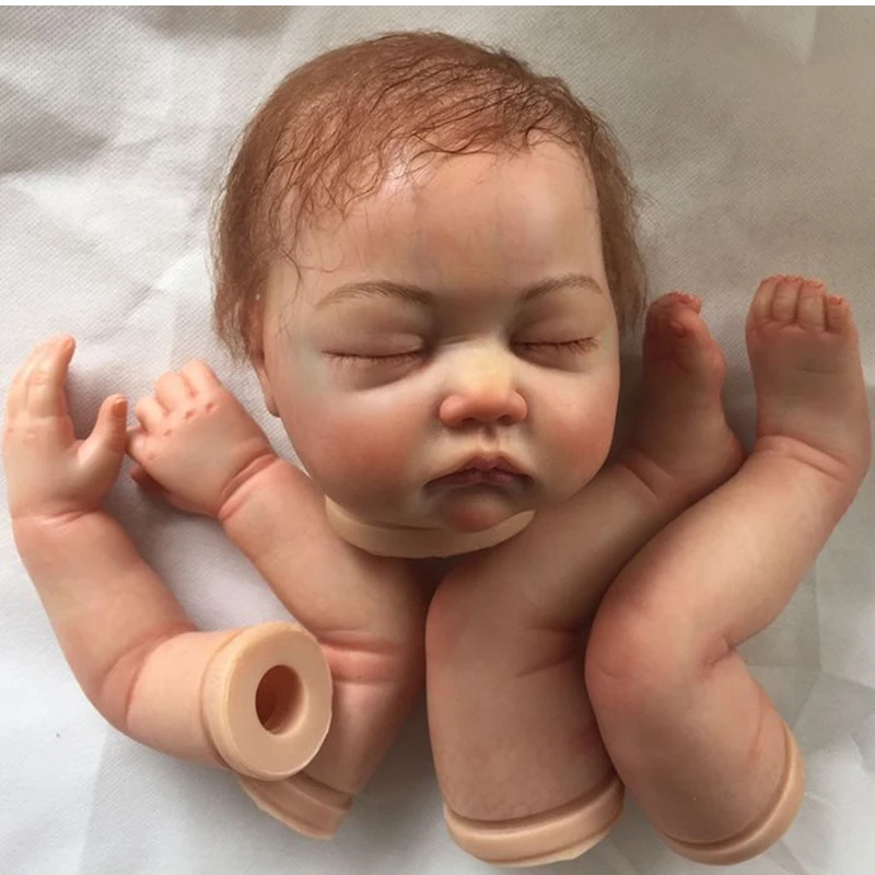 22 дюймов Reborn Baby Doll наборы настоящий сенсорный силиконовый аксессуар ручной работы спальный мальчик DIY Модель мягкие виниловые игрушки для детей