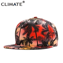 Бейсбольная кепка в стиле хип-хоп с кокосовой пальмой для мужчин, пляжная кепка для отдыха, Кепка с 3D-принтом для уличных танцев, танцевальная Кепка для мужчин