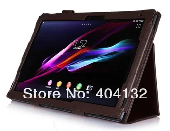 

20PCS Litchi Stand PU Leather Case For Sony Xperia Tablet Z2 10 Folio Protective Cover