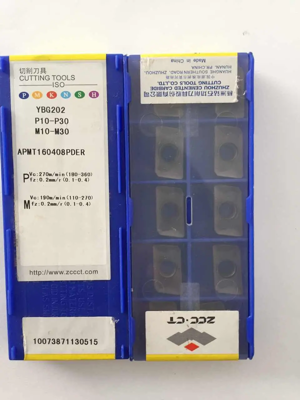 

FREE SHIPPING ZCC.CT APMT160408PDER YBG202 Carbide Insert