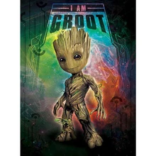 Пользовательские фото 5D DIY Алмазная картина "Стражи Галактики Грут" полный вышивка крестиком Мозаика 5D алмазная вышивка шаблон