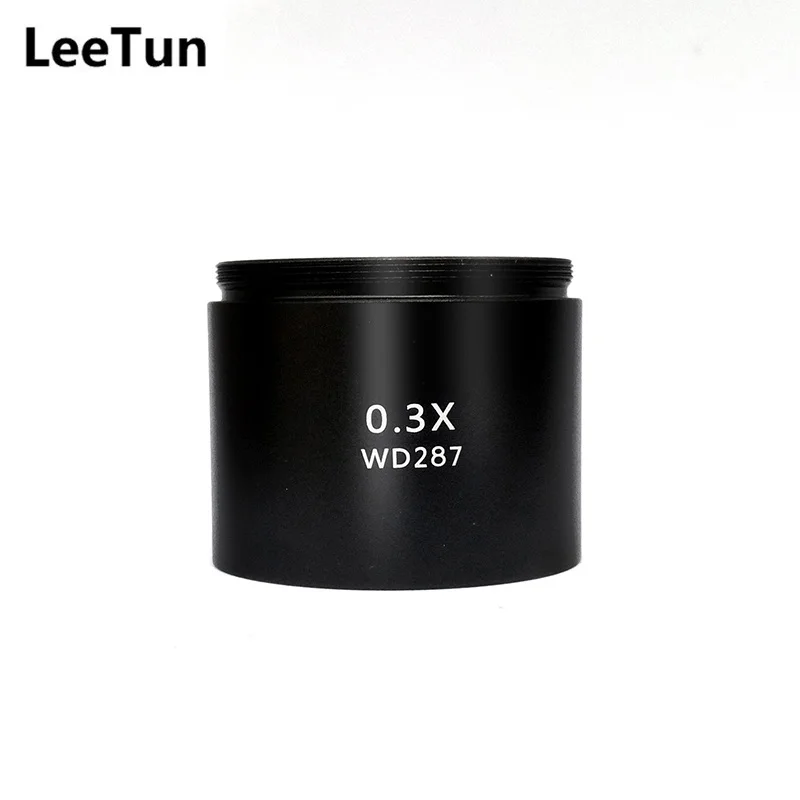

0.3X Barlow Objective for Stereo Microscope Auxiliary Lens Teleconverter Lens Working Distance 287mm Mounting Thread M48X0.75mm