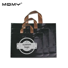 45x45+ 10 см 1000 шт/партия заказной логотип печатная пластиковая хозяйственная сумка для пакетов с ручкой, индивидуальная одежда/подарочная сумка