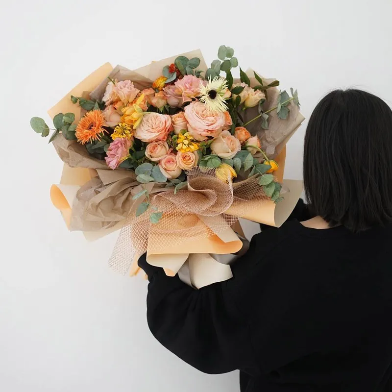 8 ярдов DIY цветок подарок украшение упаковка креповая бумага сетка ручной работы материал s жаккард цветы материал