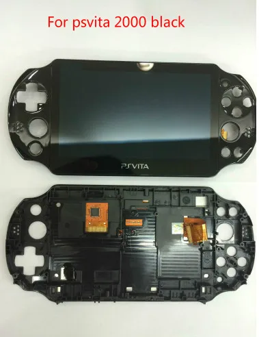 

Black Color Original lcd for ps vita 2000 psvita psv 2000 lcd display with touch screen with Frame