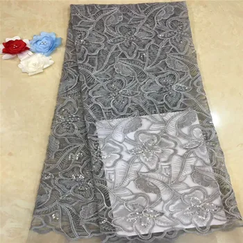

Cassiel Nigerian Sequins Lace Fabric Idian Nigerian Lace Fabrics Embroidery African Tulle French Lace Materials For Women