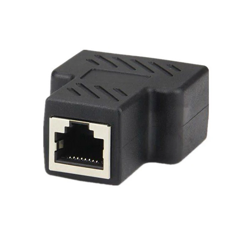 Разветвитель RJ45 1 шт. сетевой адаптер с на 2 портами мама CAT5/CAT 6 LAN Ethernet