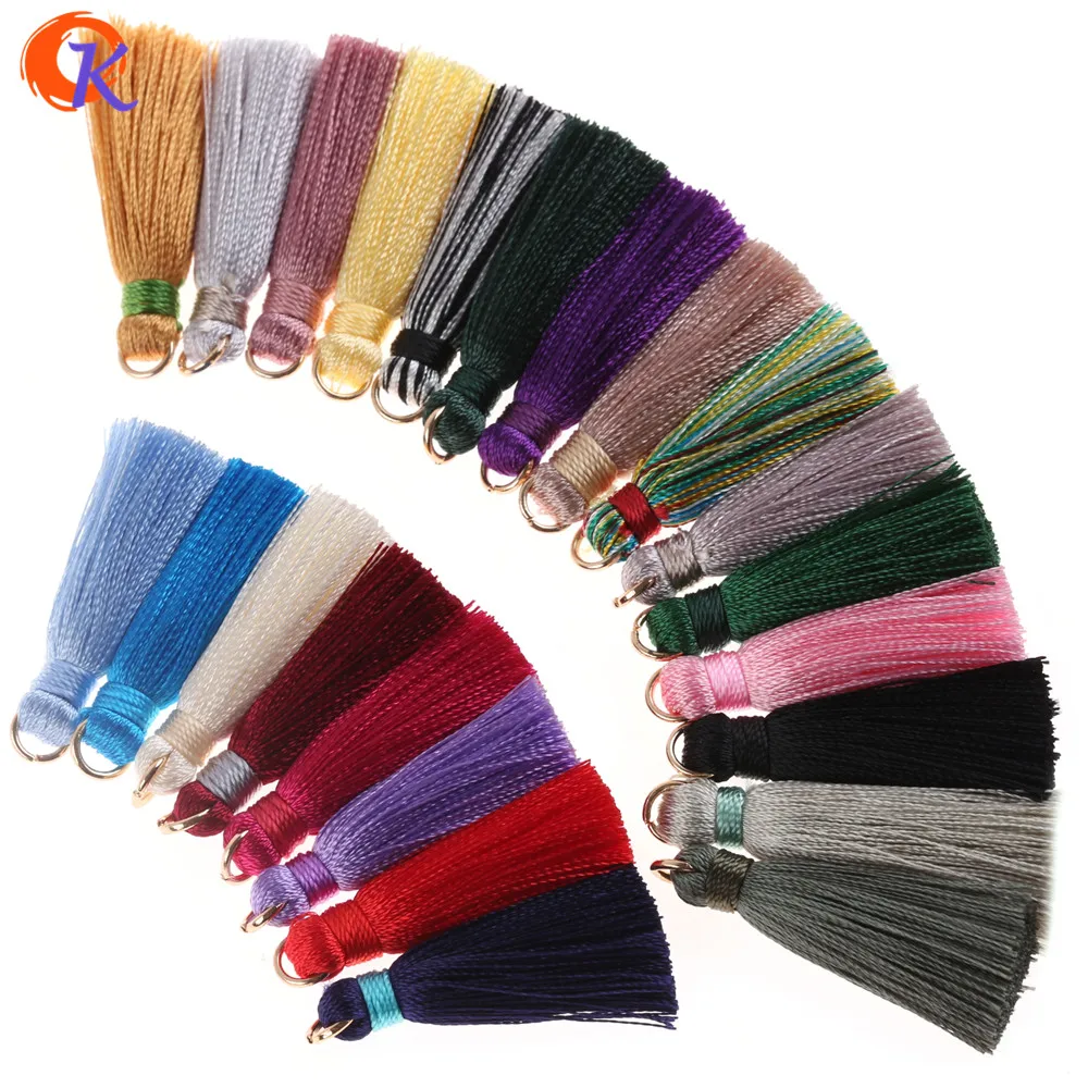 

Cordial Design 3.5CM 10Pcs Tassel/Accessories Parts/diy Accessories/Jewelry Findings/Silk Tassel With Golden Ring/Jewelry Making