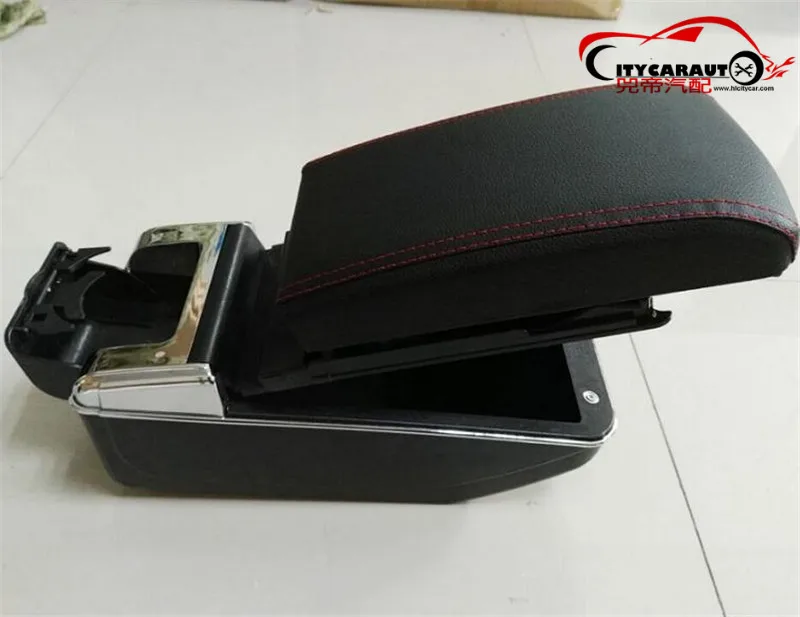CITYCARAUTO большое пространство + Роскошь USB автомобильный подлокотник коробка