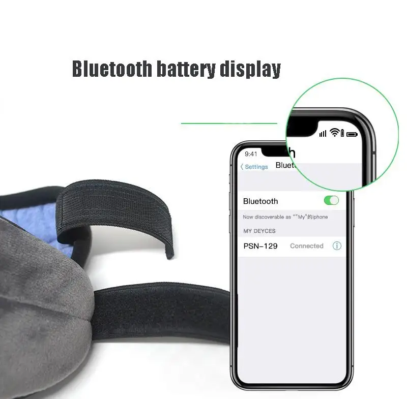 Bluetooth наушники для сна маска для сна Беспроводная маска для сна Наушники для путешествий тени для глаз со встроенными динамиками микрофон Громкая связь d29