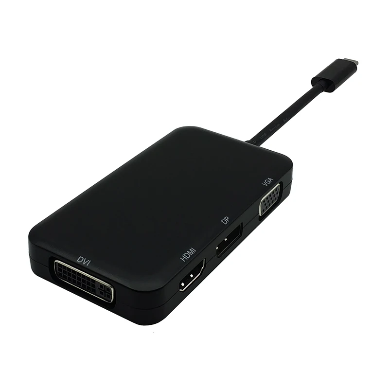 USB C Type C to HDMI VGA DVI DP DisplayPort Adapter USB 3.1 USB-C Type-C to Display Port Converter for Macbook Chromebook Pixel (6)