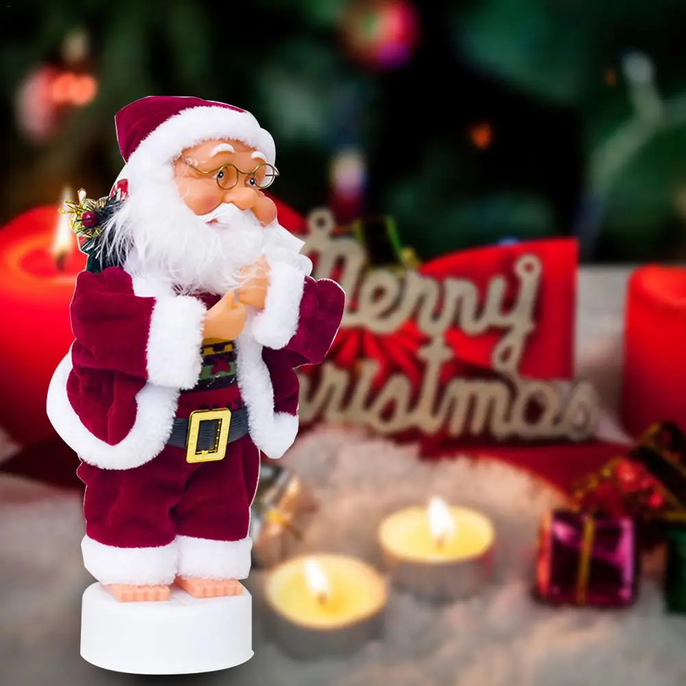 

Electric Music Christmas Santa Claus Doll Toy Christmas Tree Ornaments Decoration Exquisite For Home Xmas Happy New Year Gift