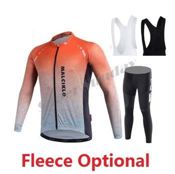 

Free Shipping 2017 Sports Jerseys Men's Long Cycling Jersey High Quality Bike Racing Clothings Fleece Optional QM17LT10