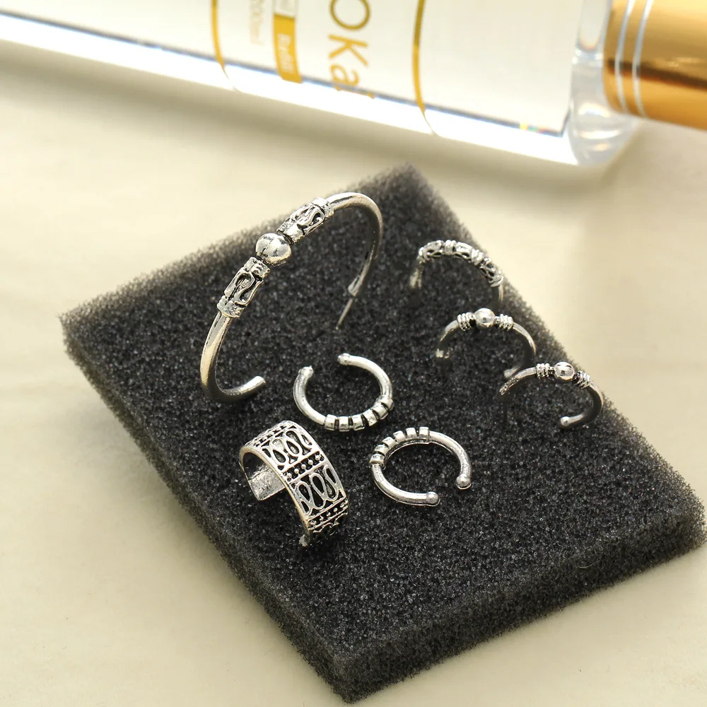 7 шт. женские серьги клипсы под старину|hoop earring set|fashion hoop earringshoop earrings |