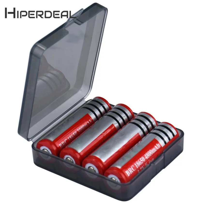 

HIPERDEAL New Hot Portable Hard Plastic Battery Case Holder Storage Box for 4x18650 Batteries 18Jan08 Drop Ship