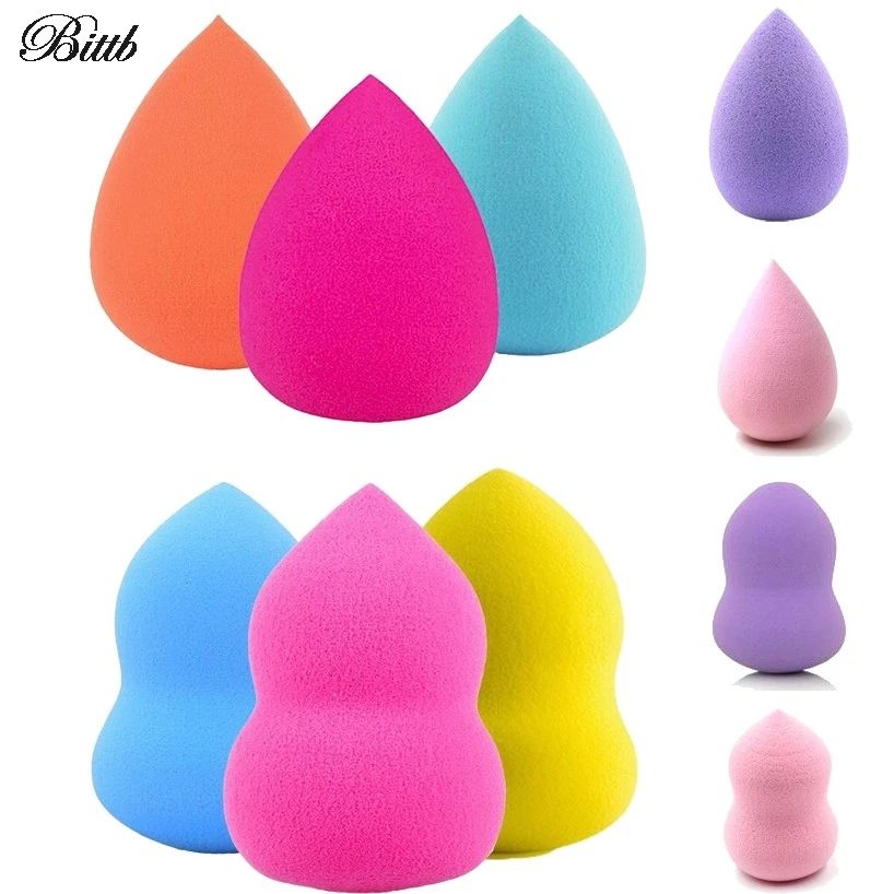 

Bittb 1PC Makeup Sponge Cosmetic Puff Maquiagem Powder Foundation Puff Smooth Shaped Sponge Tools Beauty Essentials Cream Sponge