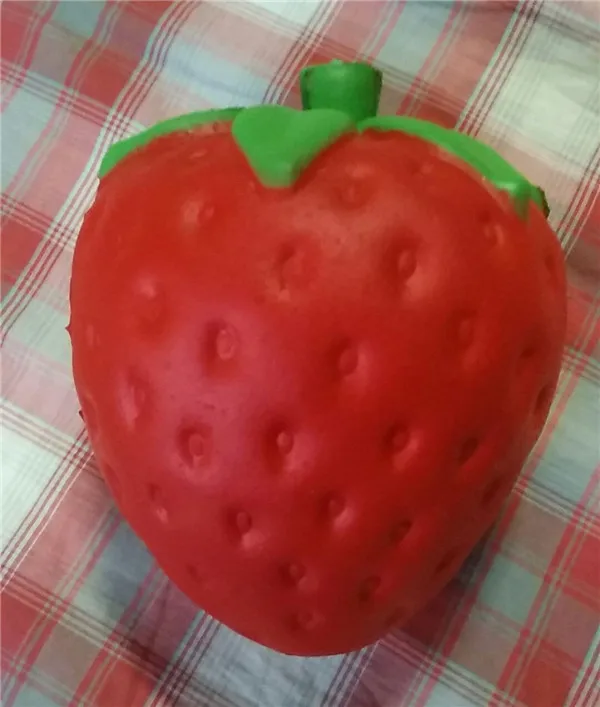 Big Jumbo Juicy Squishy Strawberry Fake Artificial Food Fruit Memory Foam Venting toys - Buyer Show 29