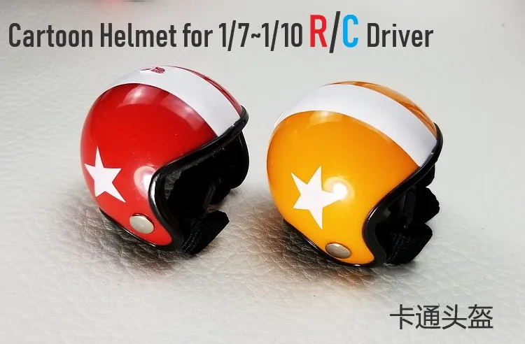 

1/6 Helmet for 1/7-1/10 RC Rock Crawler Axial Tamiya Buggy Truck Model Driver