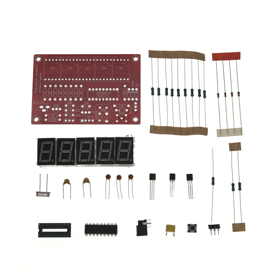 1 Гц 50 МГц кристалл осциллятор счетчик частоты тестер DIY Kit 5 цифр разрешение новые